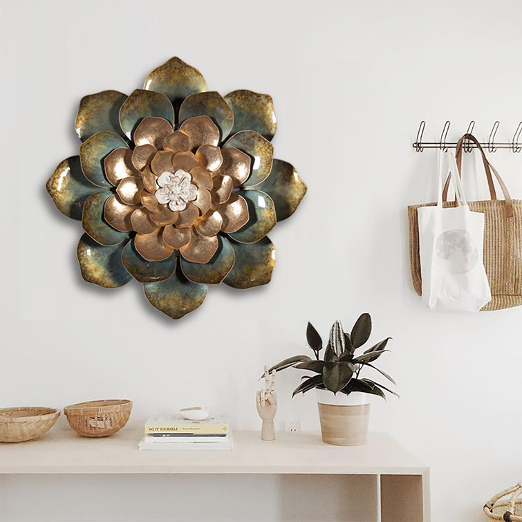 World Menagerie Metal Flower Wall Décor & Reviews Wayfair Canada
